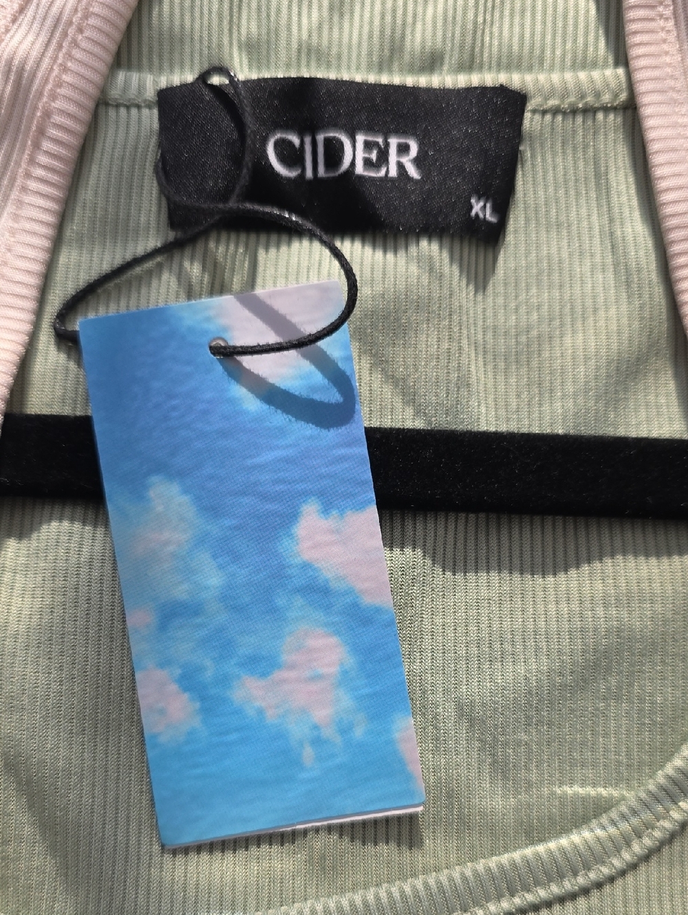 NWT Cider Patchwork Chain Rib Tank Top Size XL - Picture 4 of 5